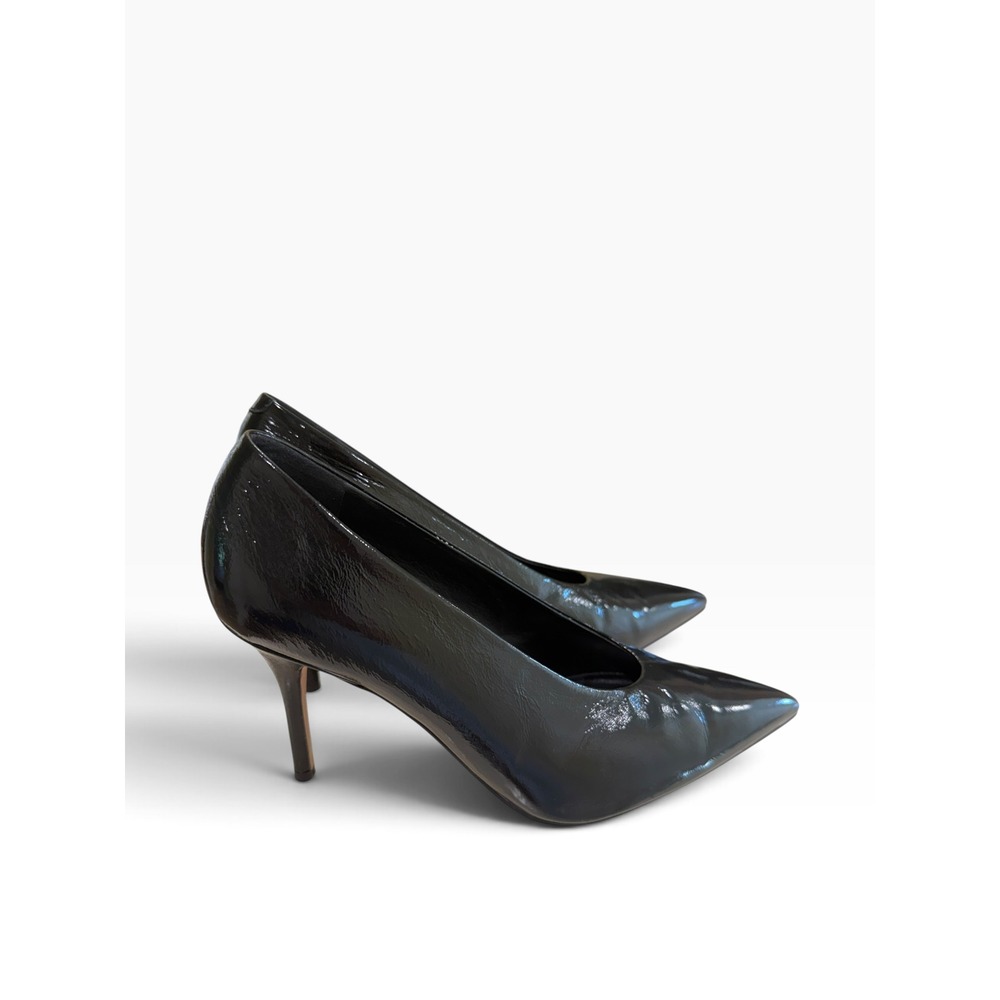 Alex Eagle x J.Crew Black Patent Leather Pointed Toe Pumps Italy Size 8.5